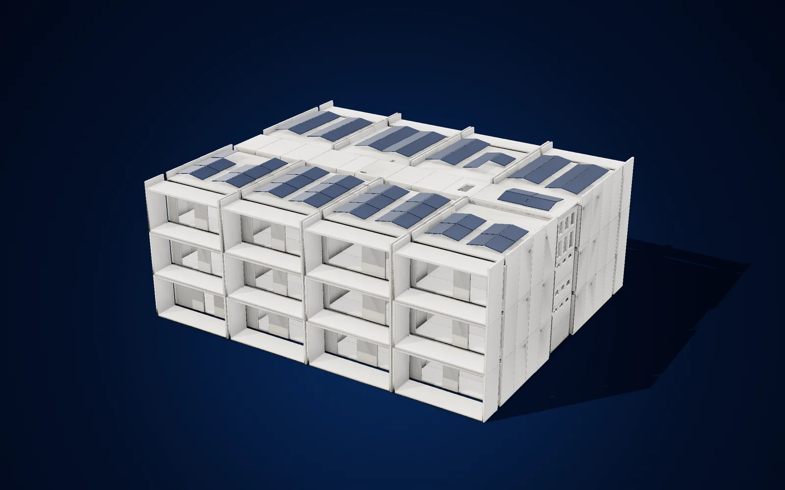 Kolor Garden block A — render of the KV BIM model